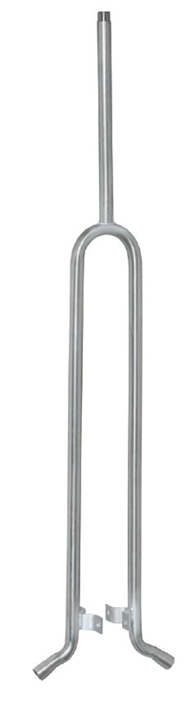 Ss. pipe 180° 68/31cm 2 outl. F
