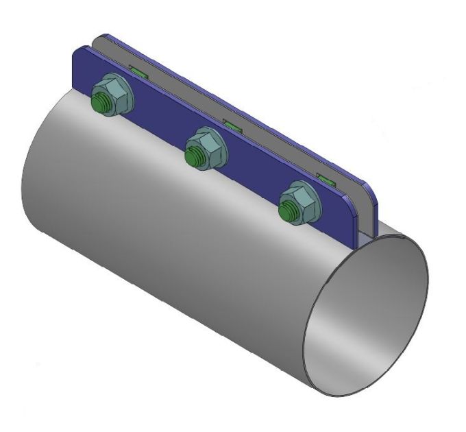 Connector, 63mm x 150mm