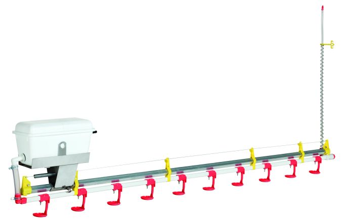 Unité d'abreuvement de 2 m, avec 10