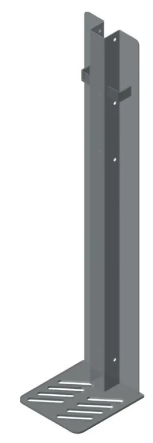 Perfil Omega con platina 4mm