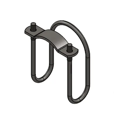 Etrier double 75mm á 1" M8