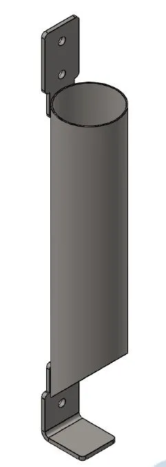 Support pour bâton à mâcher, 380x80x1.5mm